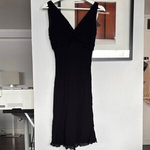 Elegant Black Backless Dress